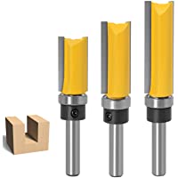 3PCS Fresas de Ranurar Profesional 8mm Juego de Brocas de Fresadora- Cortadora de Madera- Cortador de Carpintería…